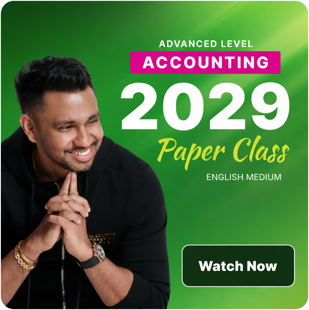 2029 Paper Class - ADVANCED LEVEL ACCOUNTING by Lakshitha Rathnayake